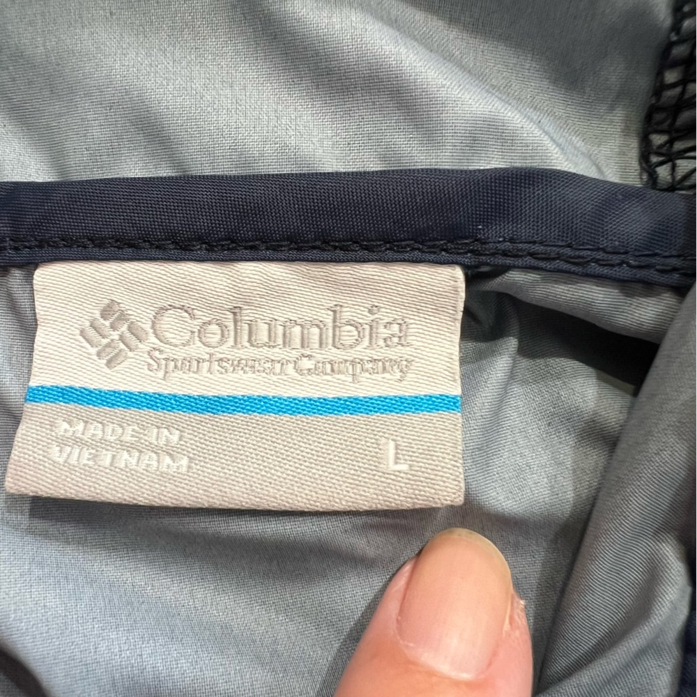 Columbia Boys Blue & Black Windbreaker Jacket | Size L - Picture 3 of 6